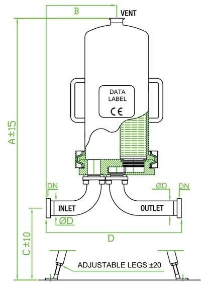 316L Sıhhi (Sanitary) Paslanmaz Kartuş Filtre Yuvaları
